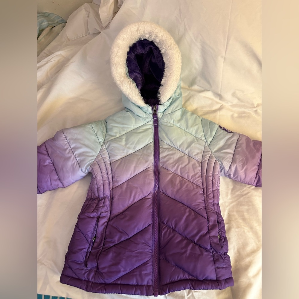 Girls Snow Jacket size 5T Snozu Fleece lined